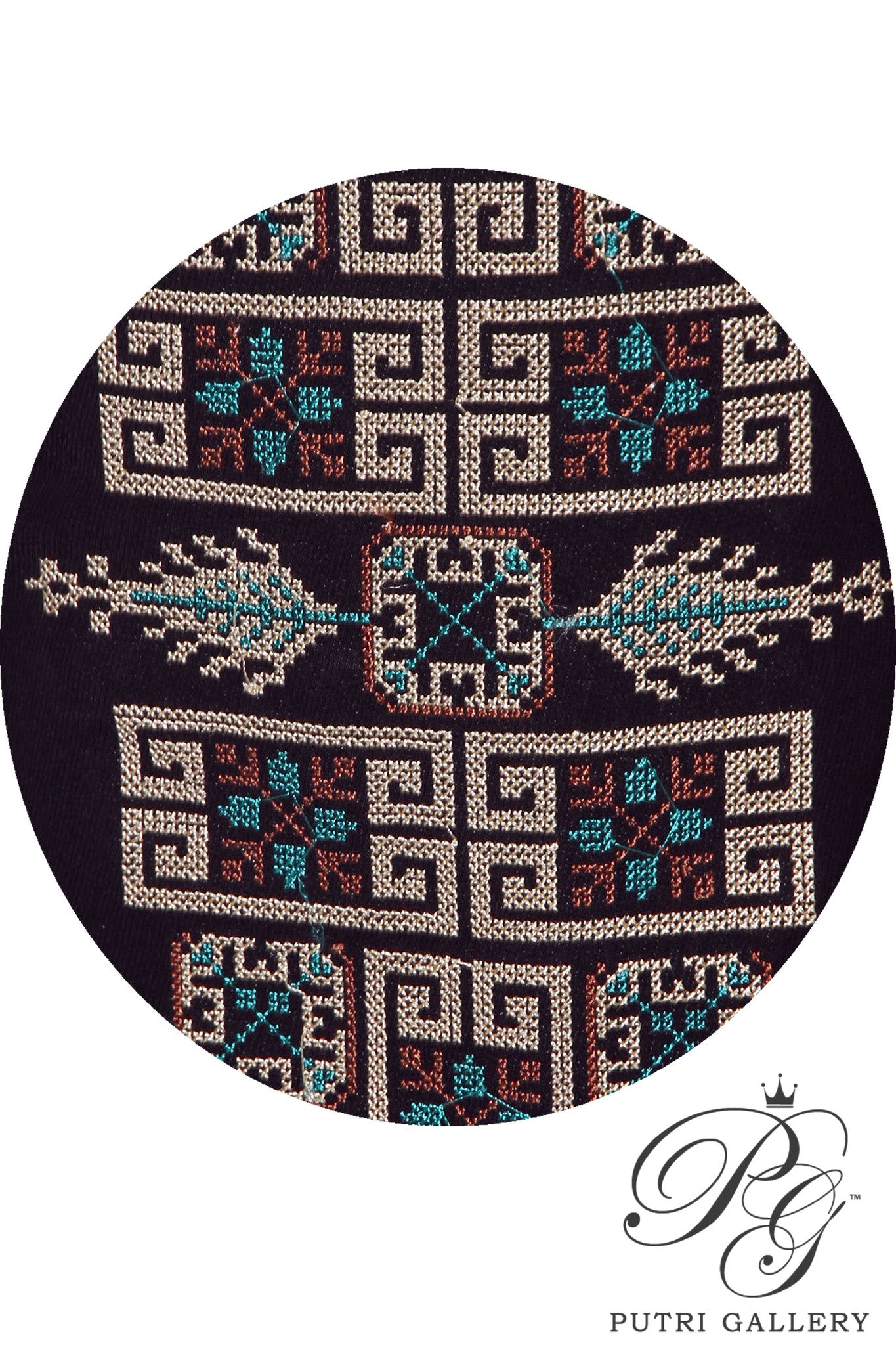 Abaya Aztec in Green