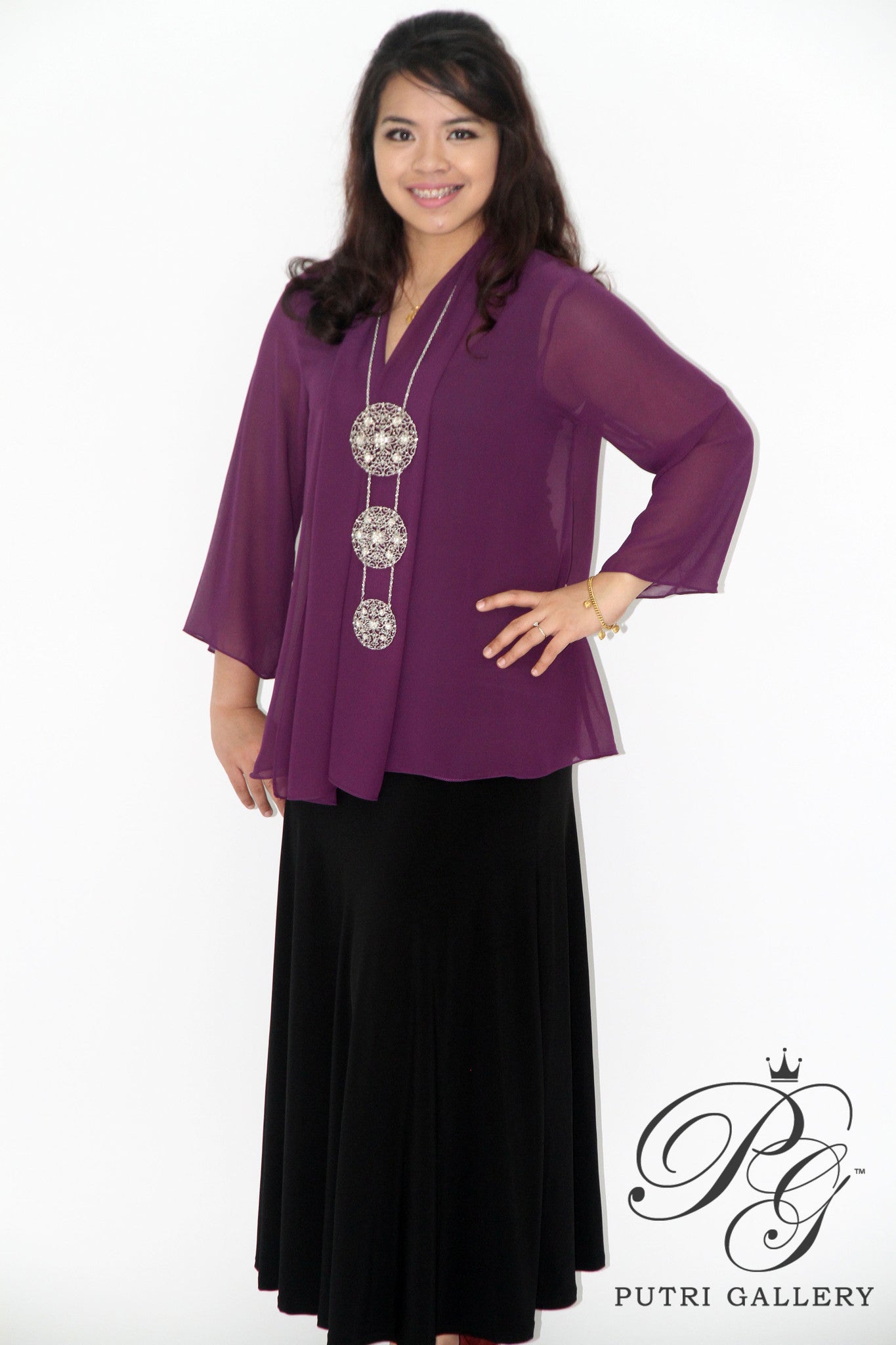 Basic Kebaya Dark Purple