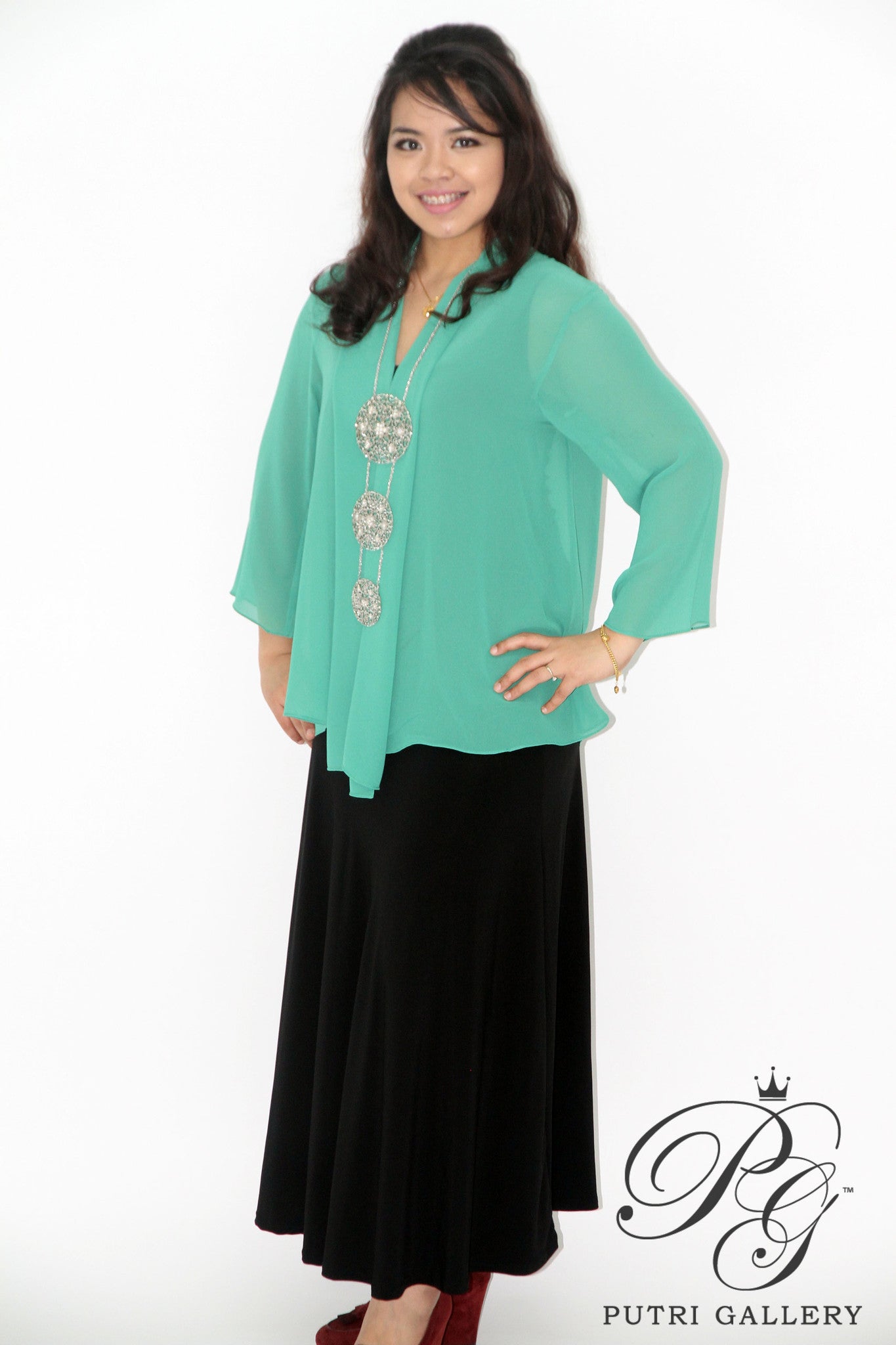 Basic Kebaya Cactus Green