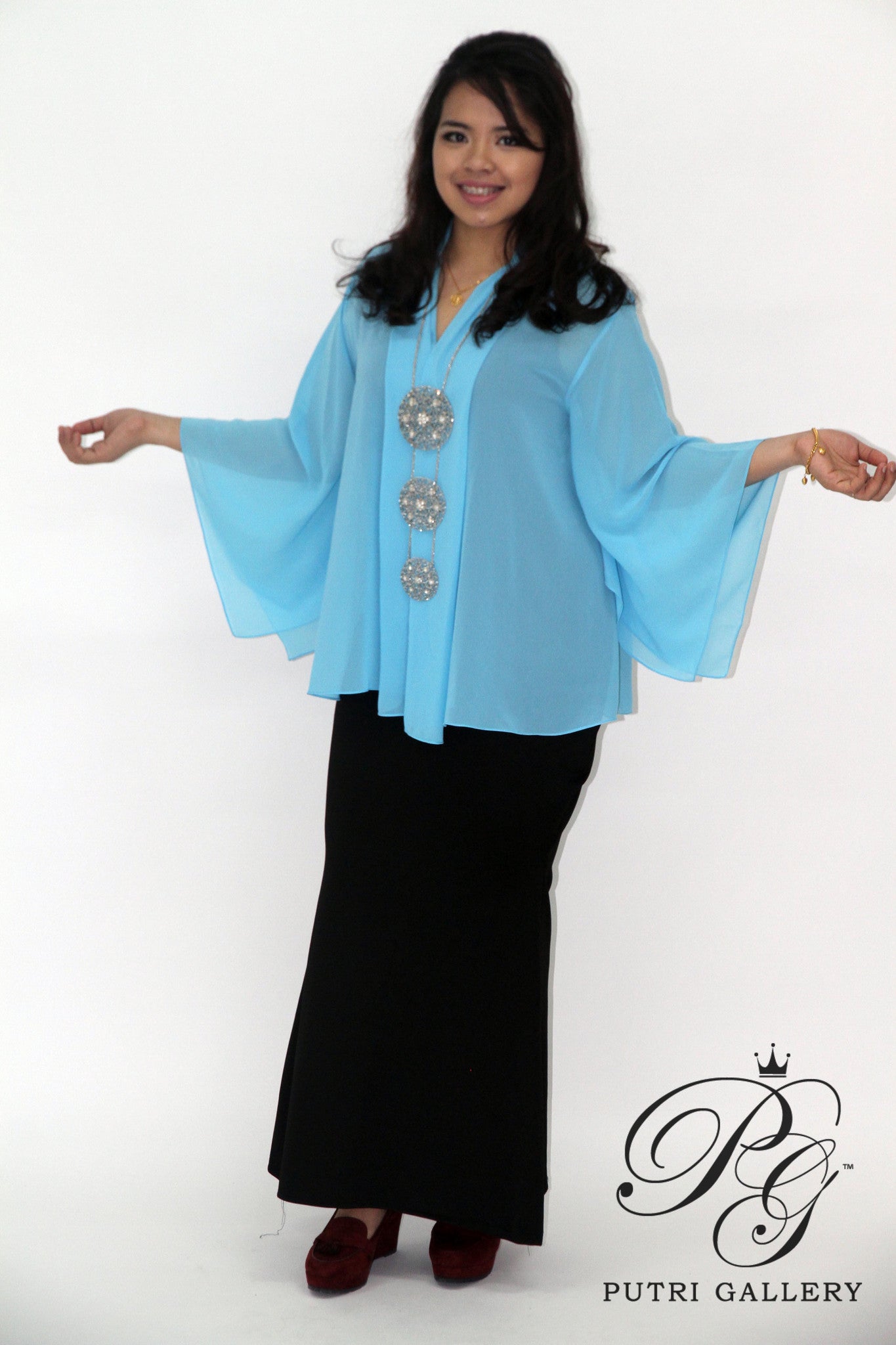 Kimono Furisode Frozen Blue