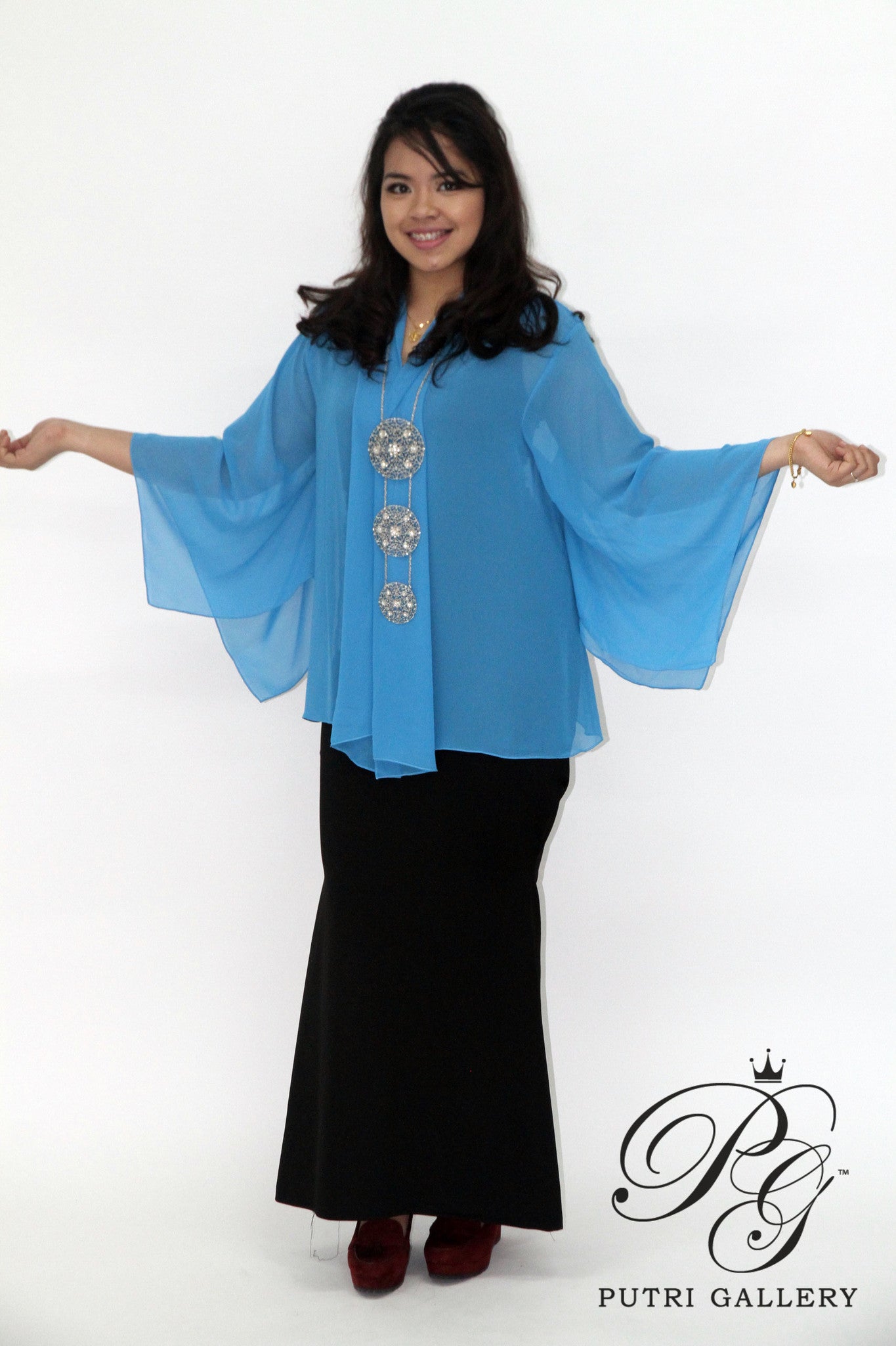 Kimono Furisode Smurfy Blue