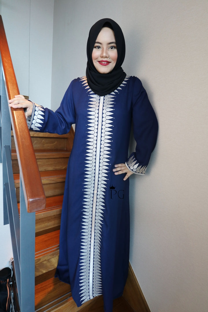 Zulaiha Abaya Navy Blue