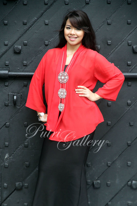 Basic Kebaya Red Velvet