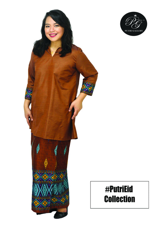 Batik Fatimah in Brown