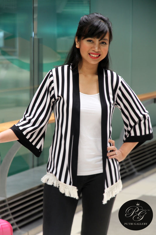 Textured Stripe Cardigan in 2 Colours (New)