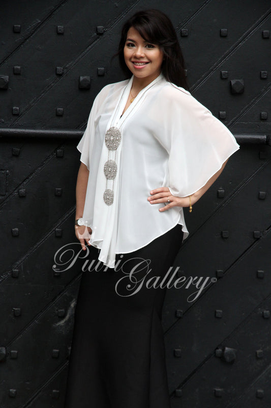 Kimono Butterfly White