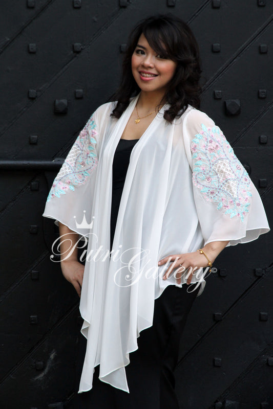Beaded Kebaya White