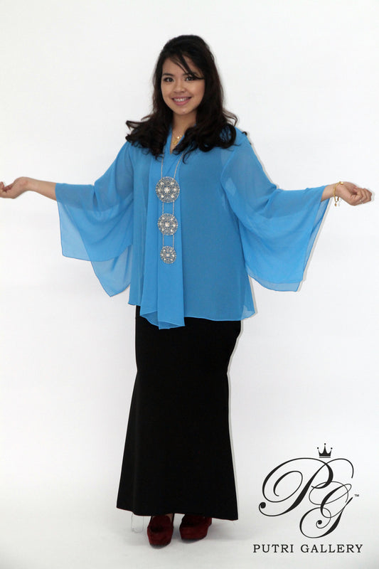 Kimono Furisode Smurfy Blue