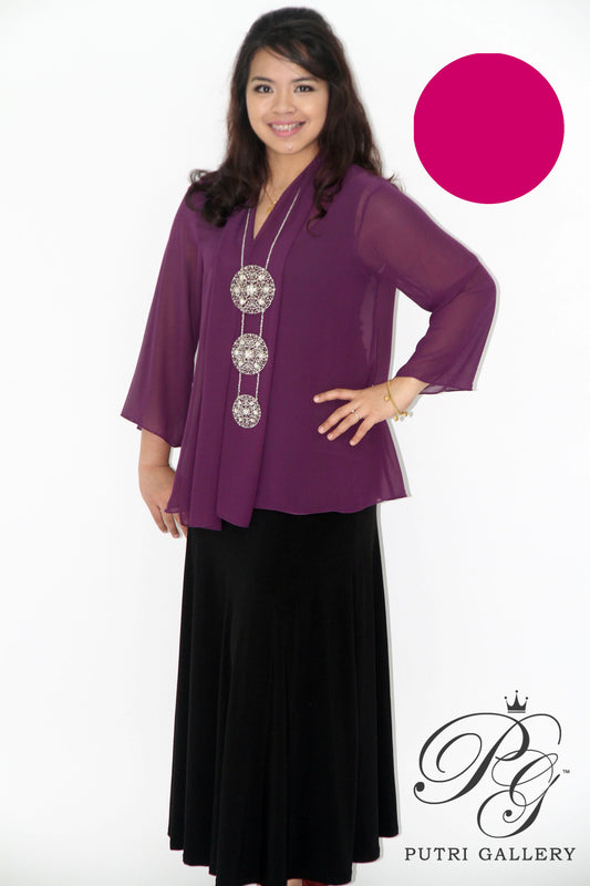 Basic Kebaya Purple Red