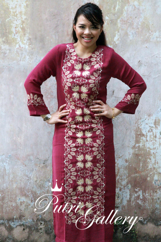 Putri Bunga (Maroon)